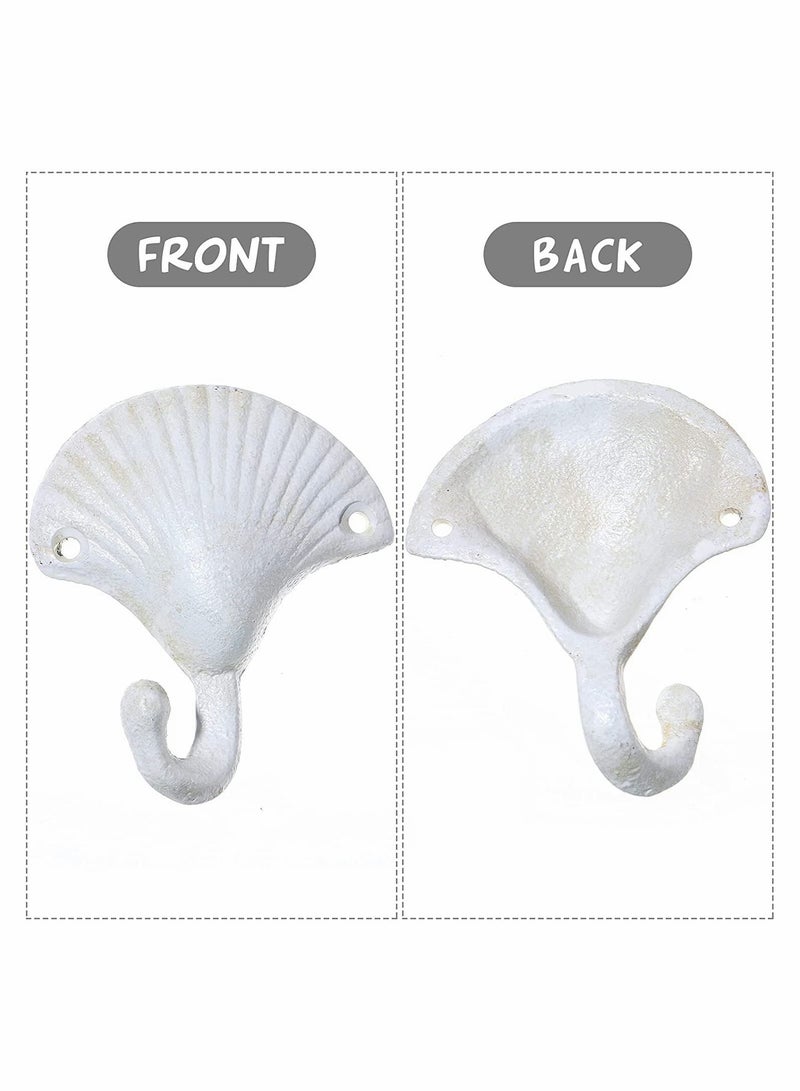 3 Pcs Nautical Hooks Crab sea shell shape Wall Coat Towel Robe key Hat Clothes Hangers Beach Coastal Decorations Ornaments - Image 3